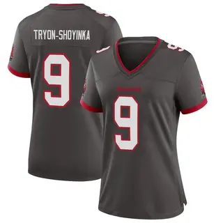 Tampa Bay Buccaneers Women's Joe Tryon-Shoyinka Game Pewter Alternate Jersey