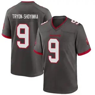 Tampa Bay Buccaneers Youth Joe Tryon-Shoyinka Game Pewter Alternate Jersey