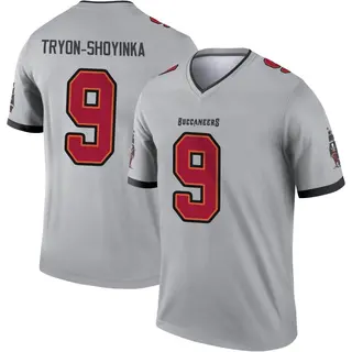 Tampa Bay Buccaneers Youth Joe Tryon-Shoyinka Legend Inverted Jersey - Gray